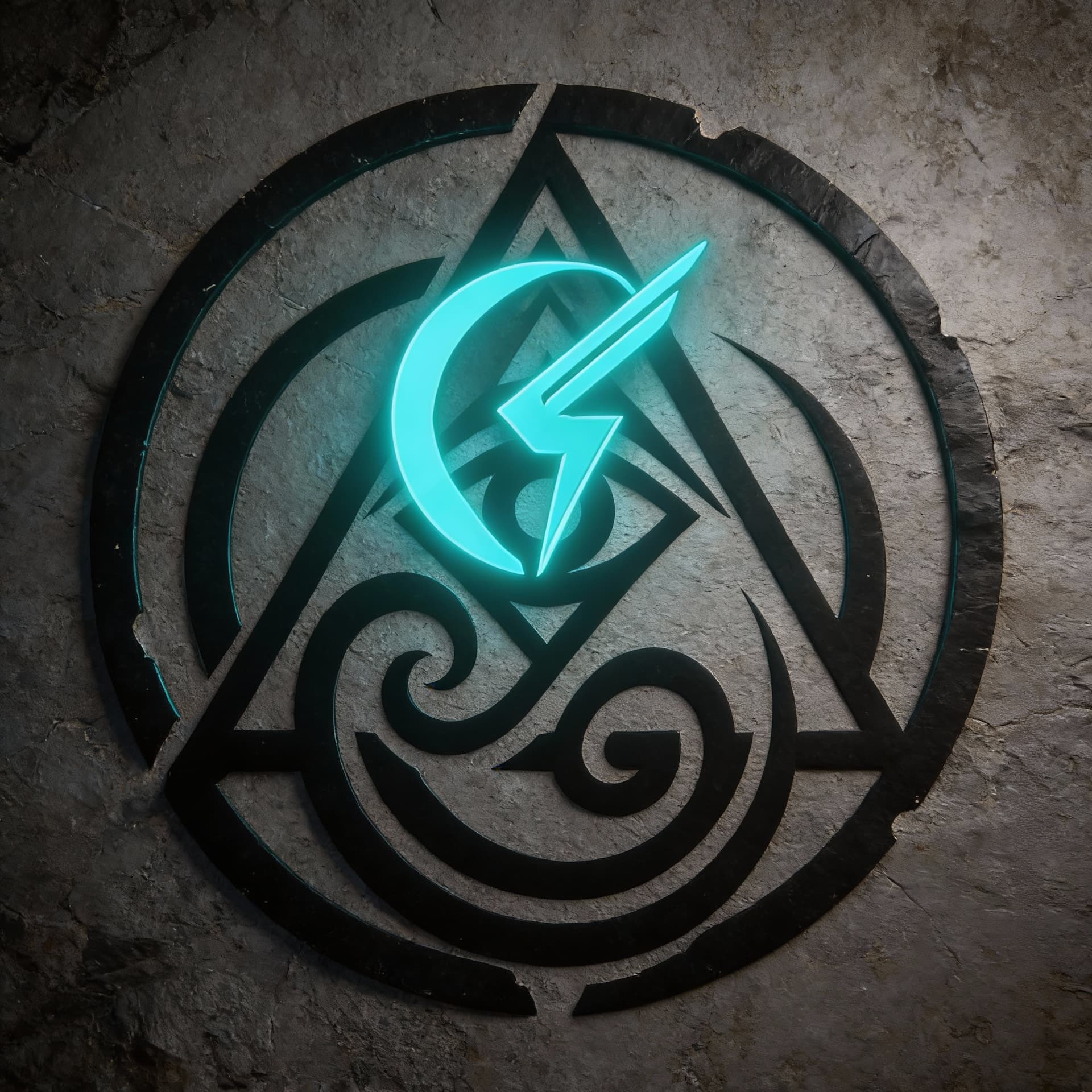 AI generated: Create a new sigil that represents all three sigil references. Do Not Create a Star of David. Unreal...