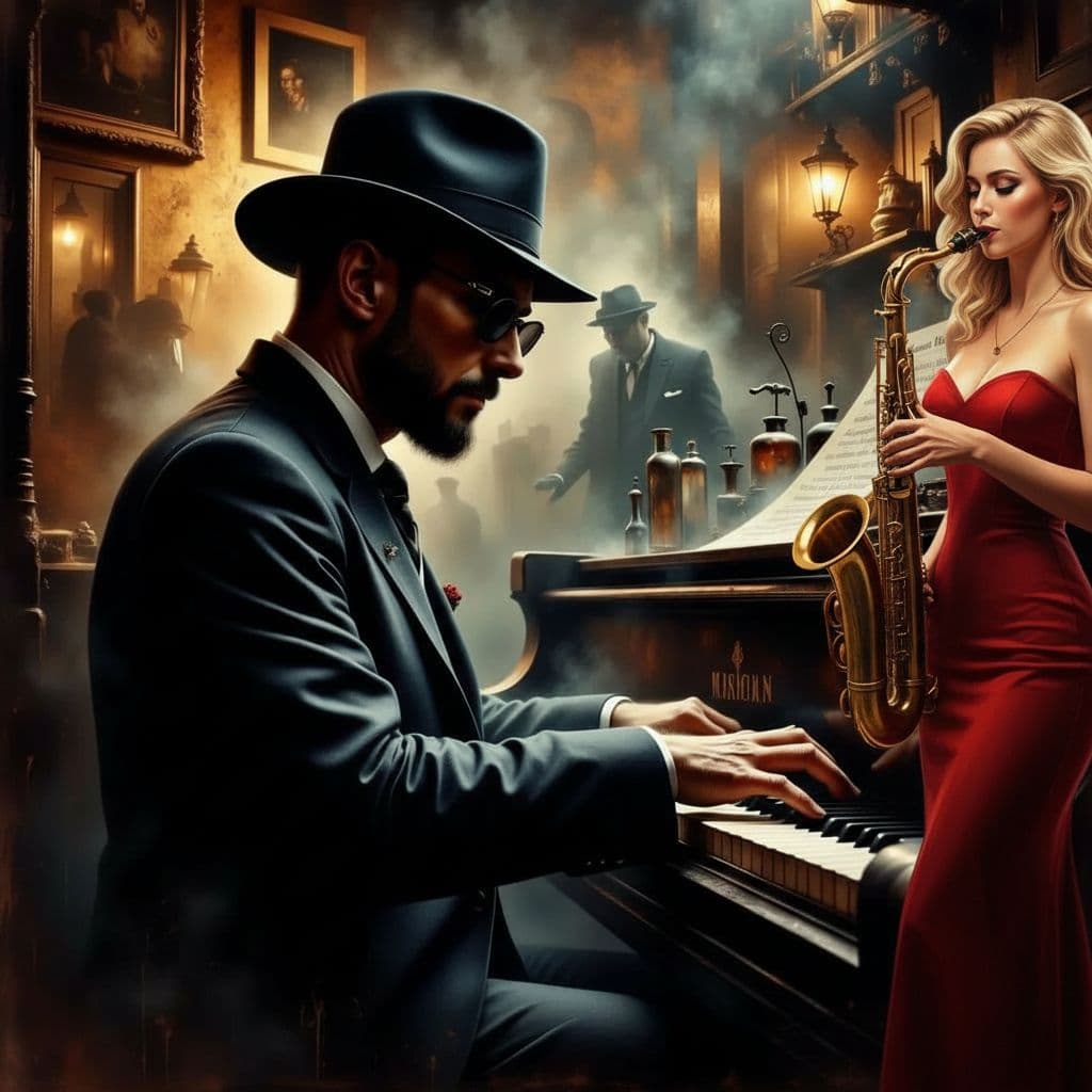 AI generated: Jazz  Club
