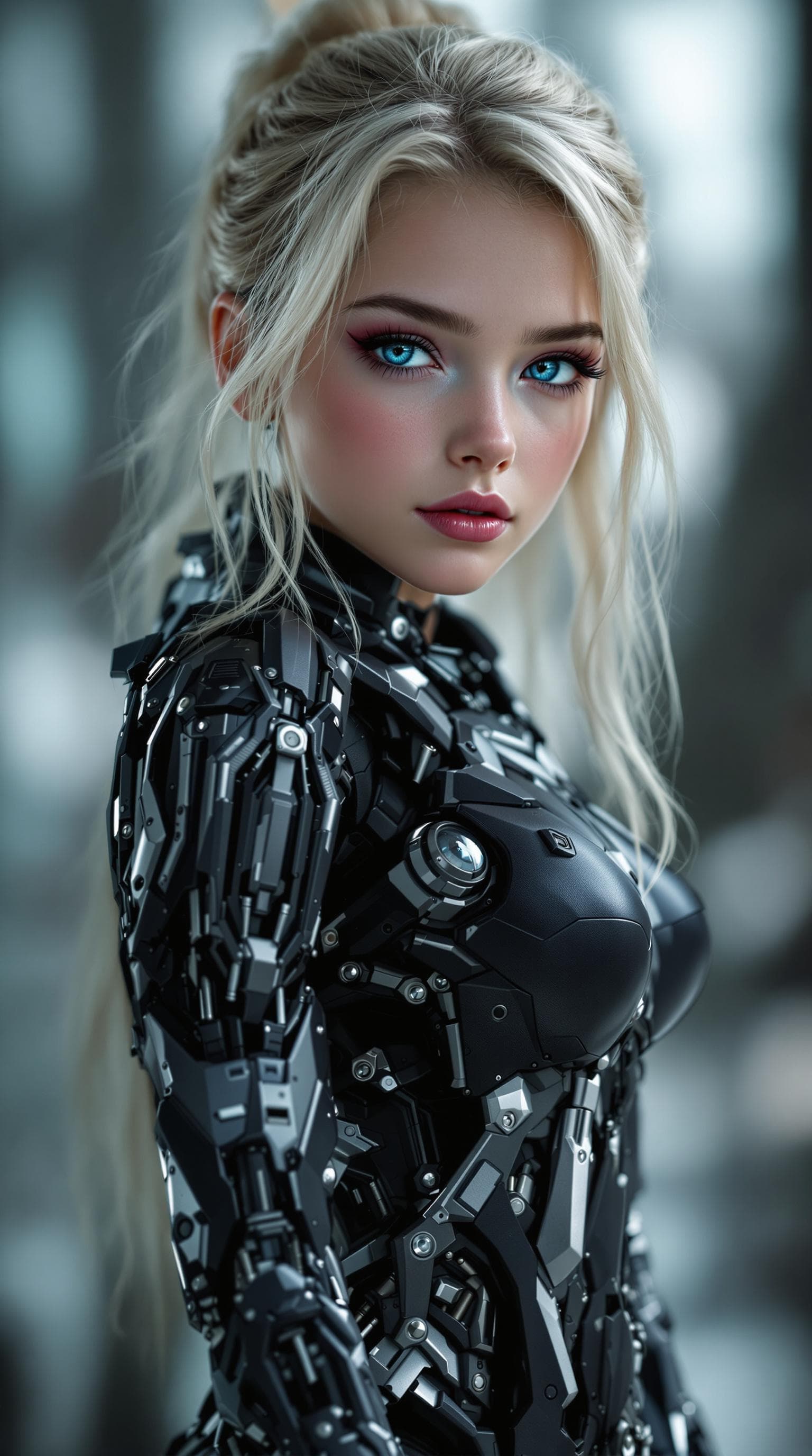 AI generated: a professional photo of a exceptionally of the most beautiful girl in the world, (age 14) Jamie (fut...