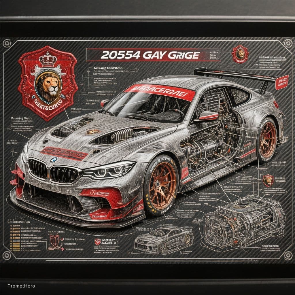 AI generated: Project Brief: 2025 BMW GT 3 Race Car Technical Illustration

Overview

Produce a detailed technical...