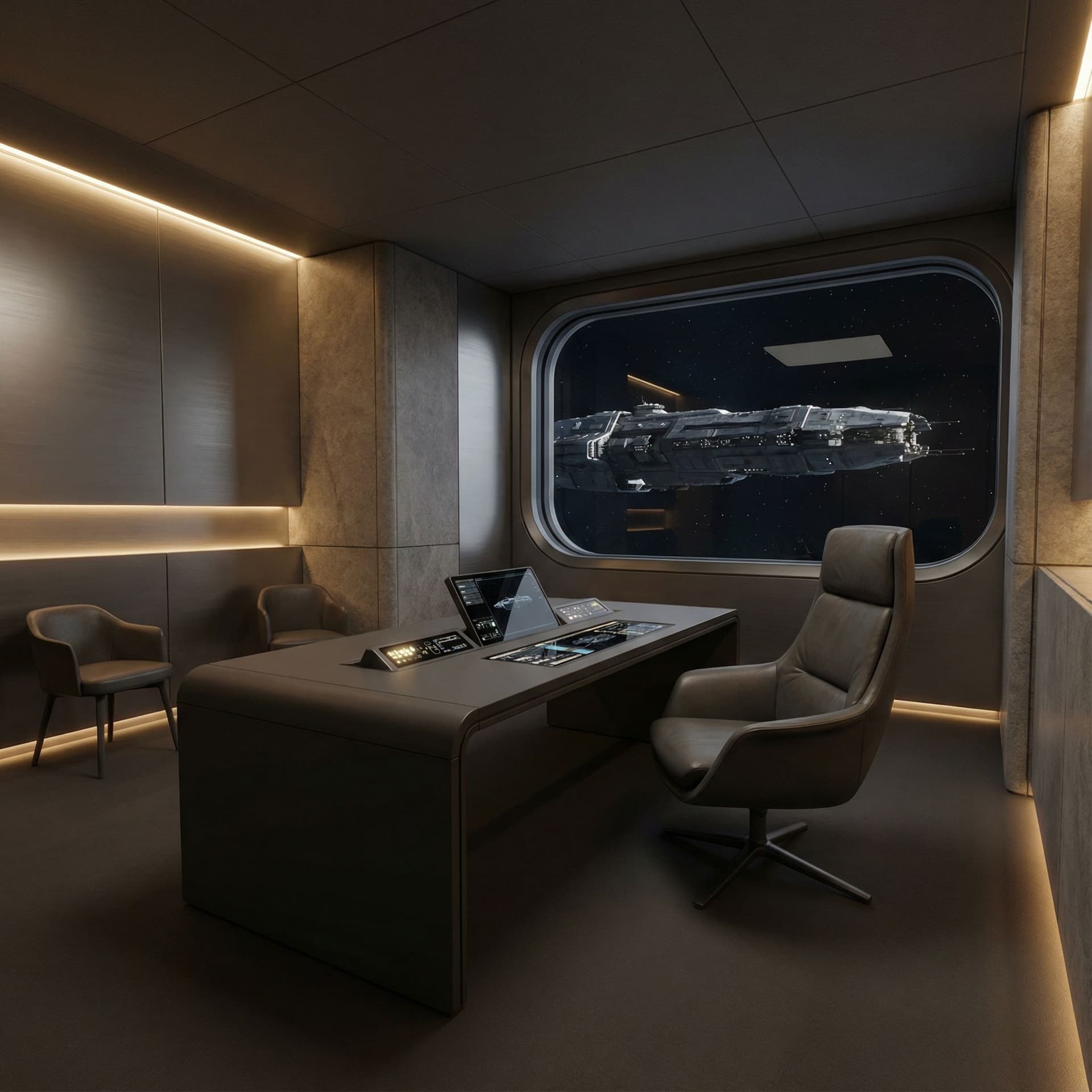 AI generated: Use Reference Images to imagine, 
Prompt — The Warden’s Sanctum (High Warden Command Space)

Here is...