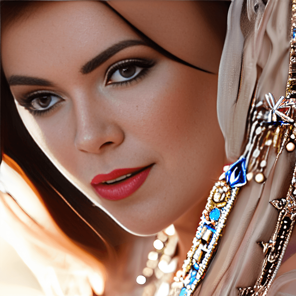 AI generated: hyper-realistic painting full body portrait of ((stunningly attractive)) female, deep cleavage, ((pe...