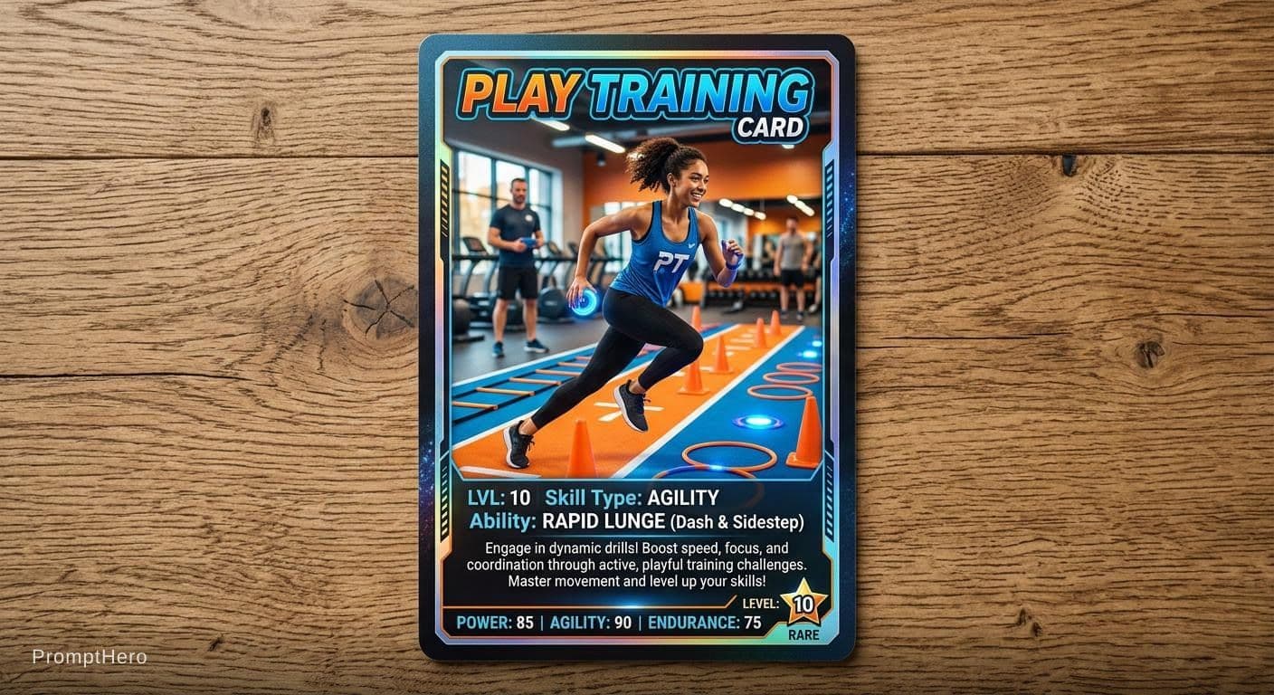 AI generated: Play training card