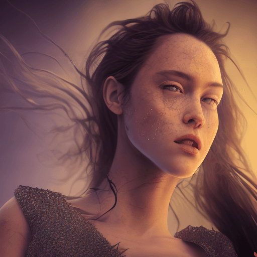 AI generated:  female rockstar, concert in background, (((full body visible))), looking at viewer, portrait, photo...