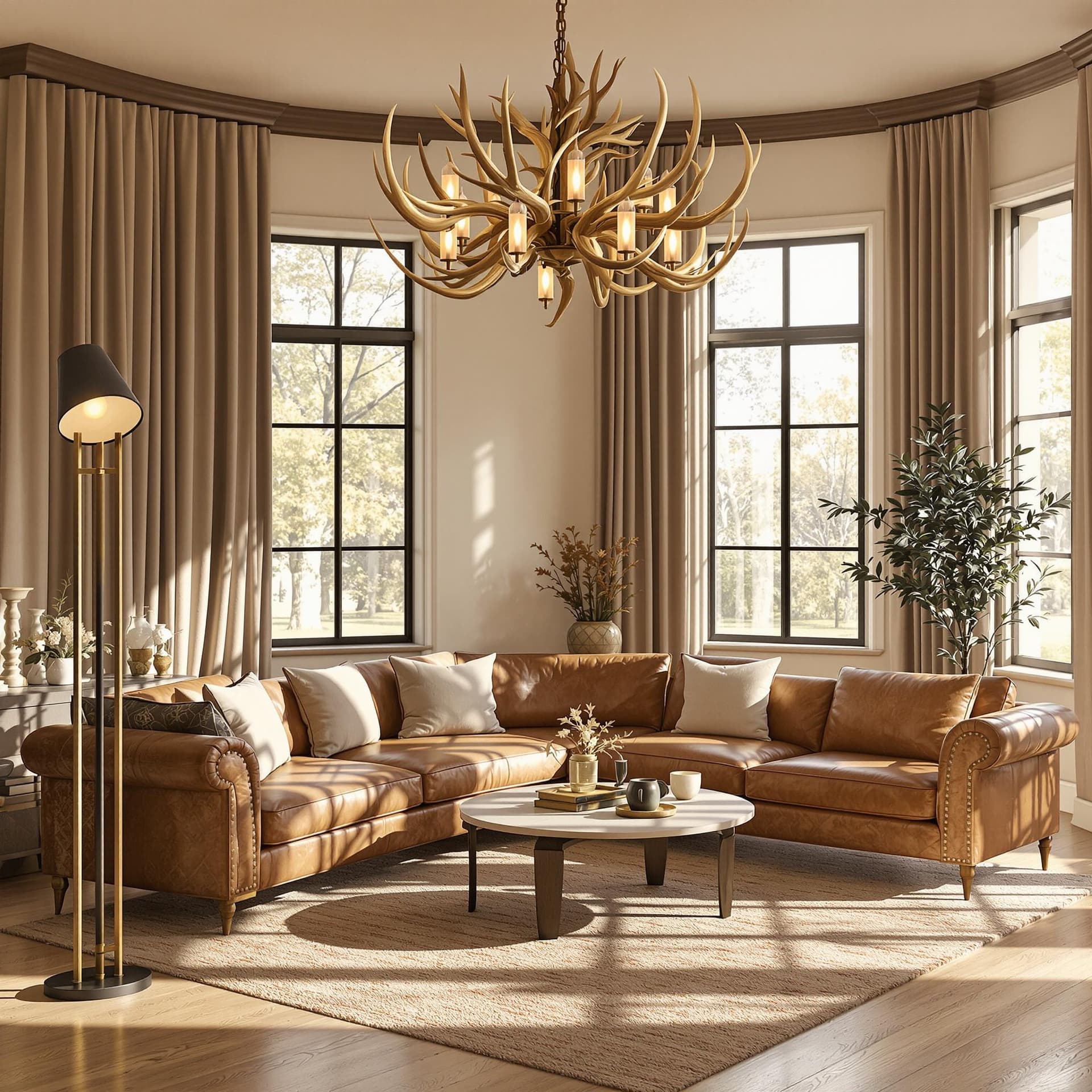 AI generated: photography, minimalism, front shot with eye level, full-frame DSLR camera, living room, the color o...