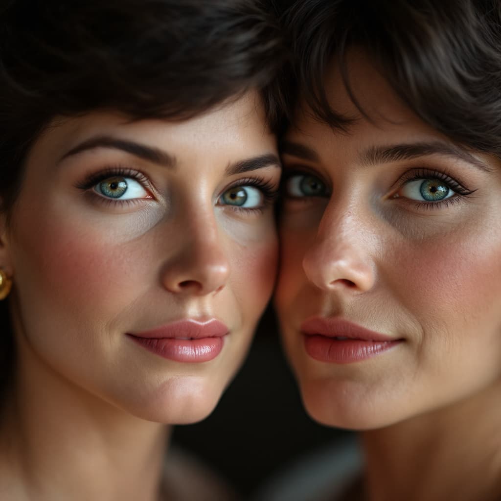 AI generated: Laverne and Shirley candid professional photography photorealism hasselblad by Richard Avadon Robert...
