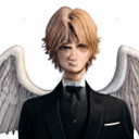 AI generated: A beautiful angel boy. Slender body. (Full body.) Angel wings. (Elegant clothes.) A beautiful face. ...