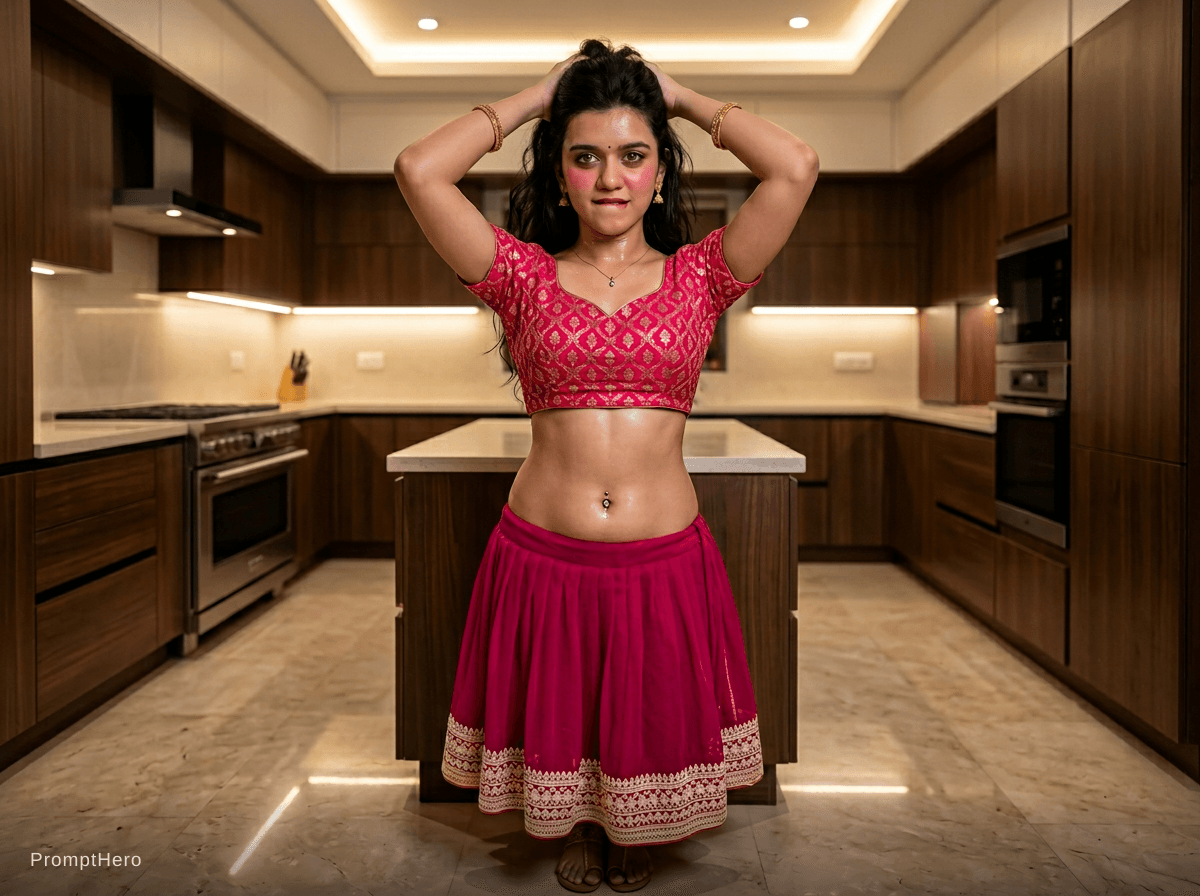 AI generated: Use the women in image, full body view from head to toe, no cropping whatsoever, complete legs and f...