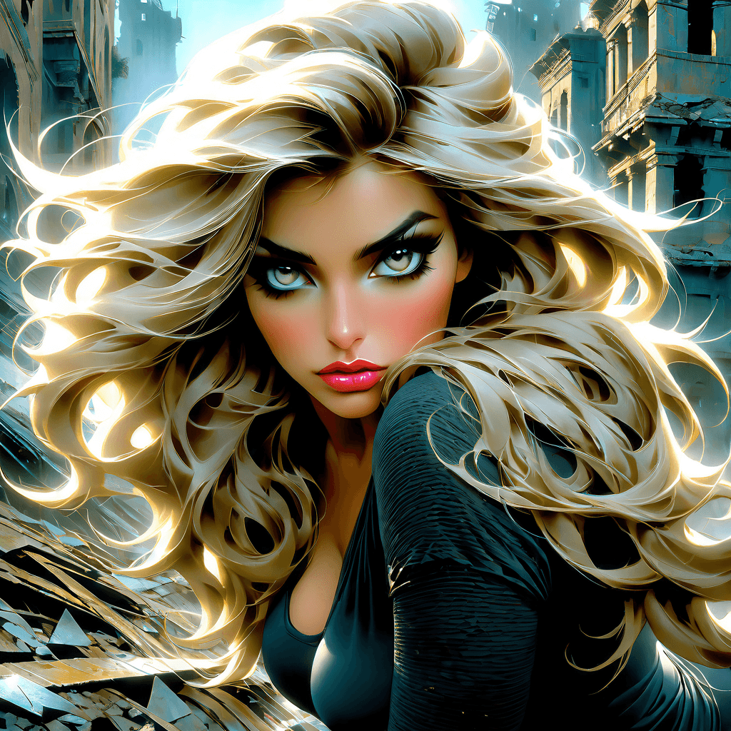 AI generated: a full portrait poster of a truly amazing out of this world and highly detailed ((( fantasy attracti...