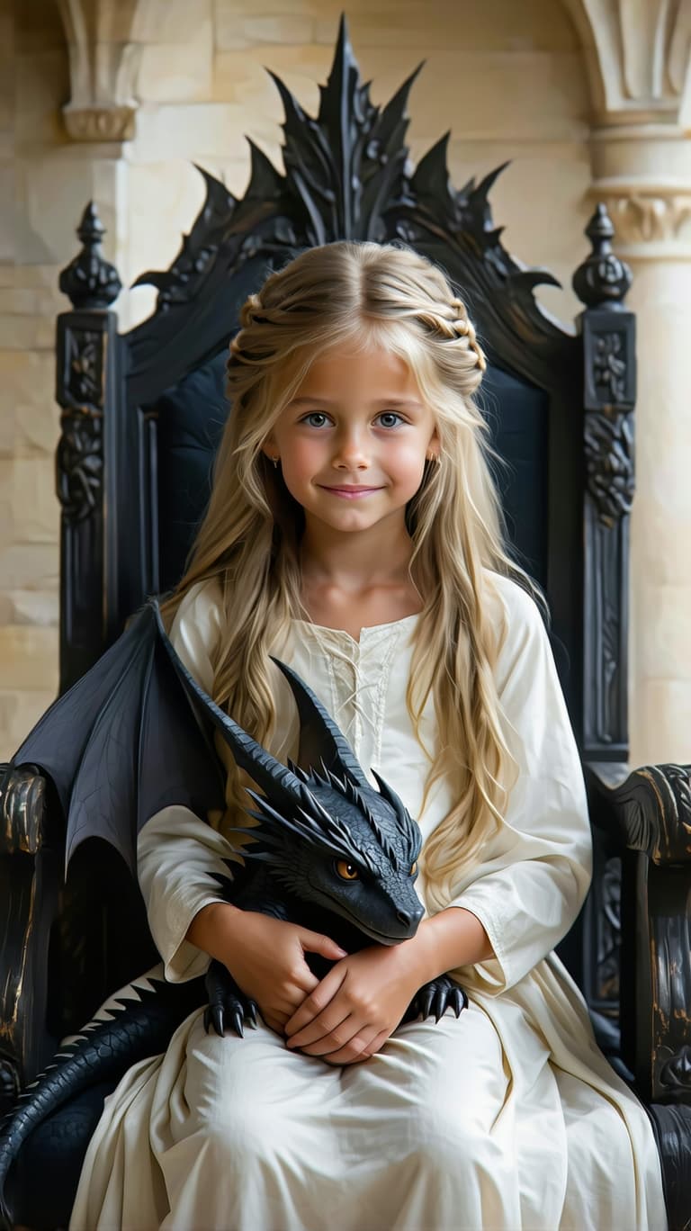 AI generated: a professional photo of a exceptionally of the most beautiful girl (age 13) in the world, long blond...