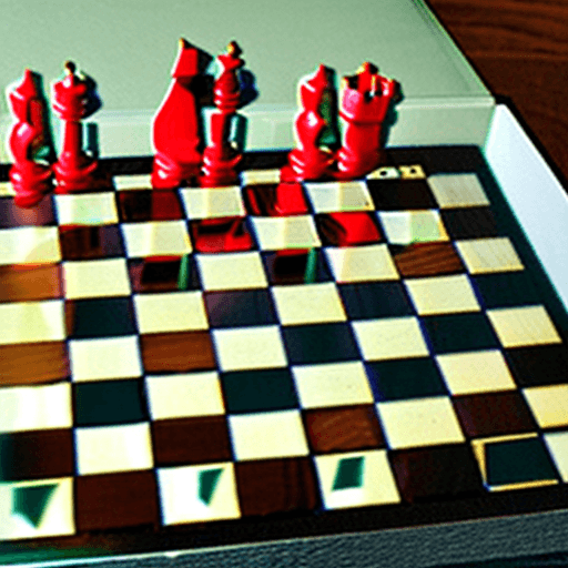 AI generated: chess set, kavinsky nightcall theme