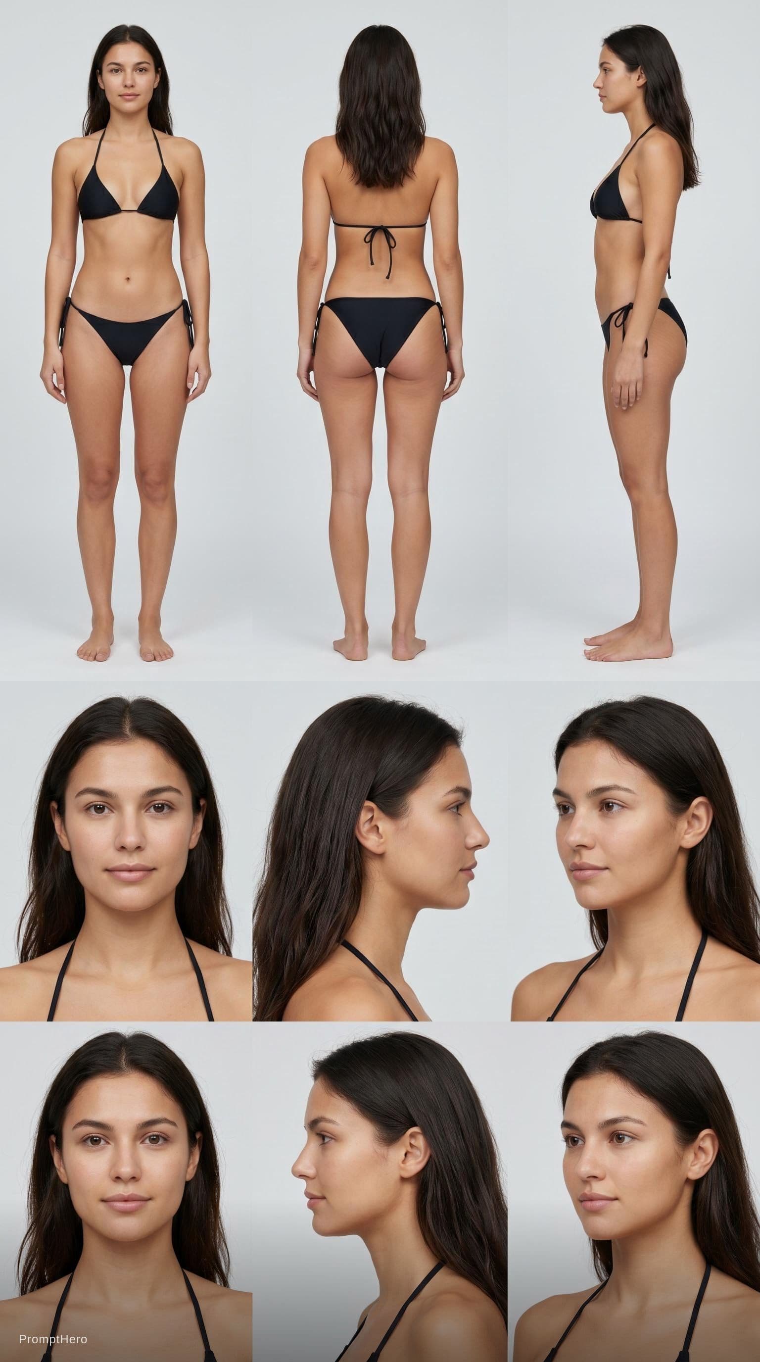 AI generated: Highly realistic female influencer based strictly on the attached reference images (face and body mu...