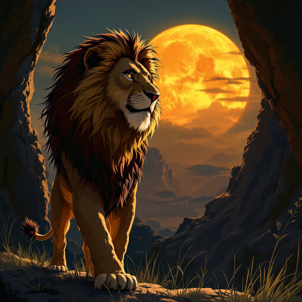 AI generated: lion king