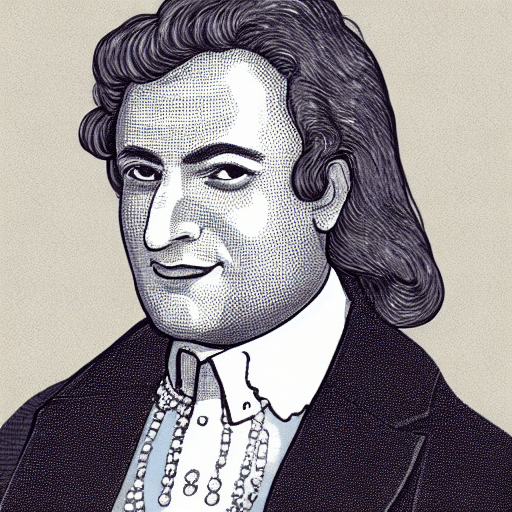 AI generated: A fake biography illustrated