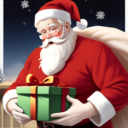 AI generated: A Big Home for Big Santa
