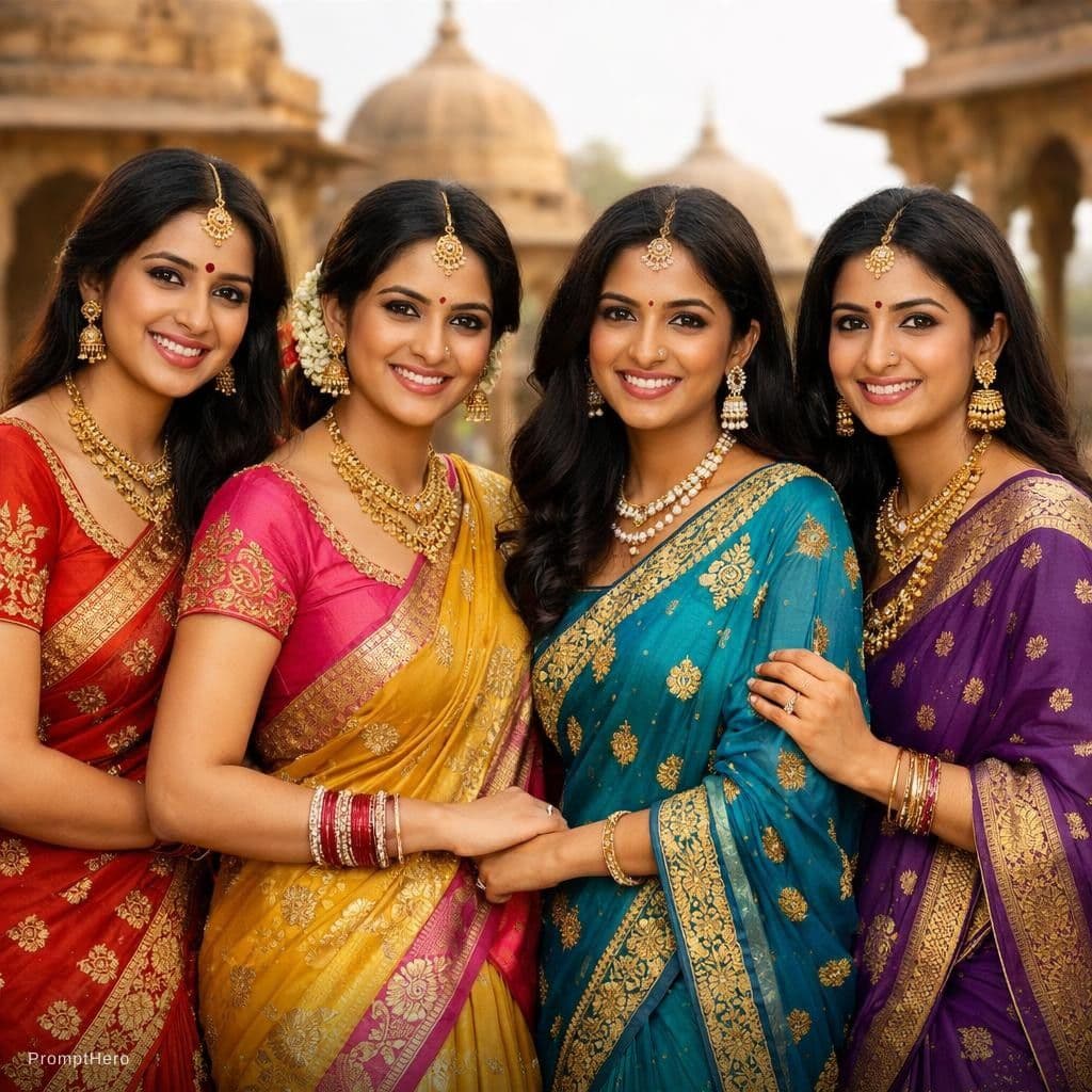 AI generated: Indian women