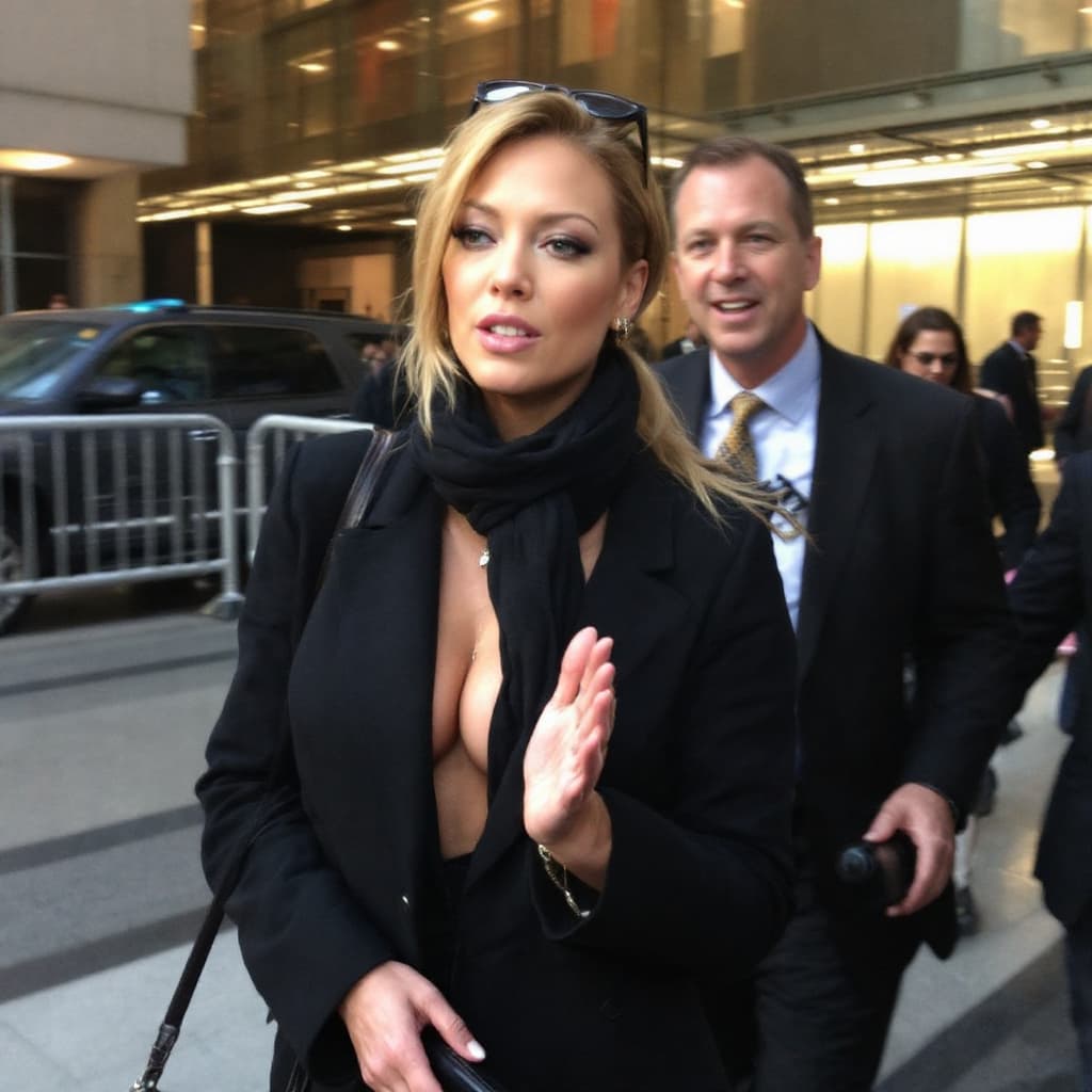 AI generated: Jenna Jameson at the united nations.