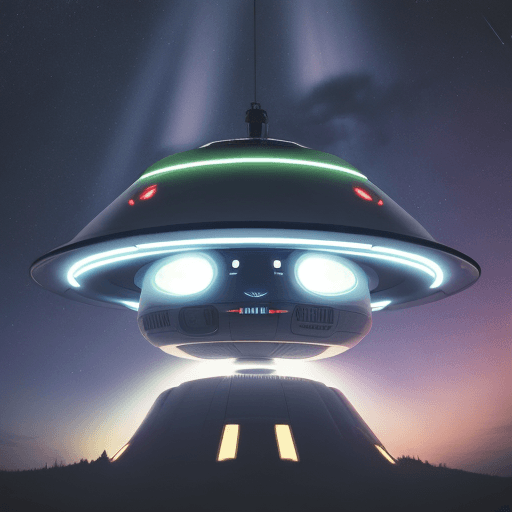 AI generated: ufo beam
