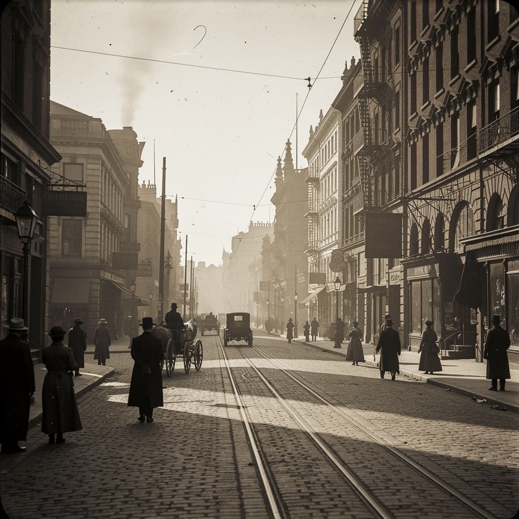 AI generated: photo on city at past
