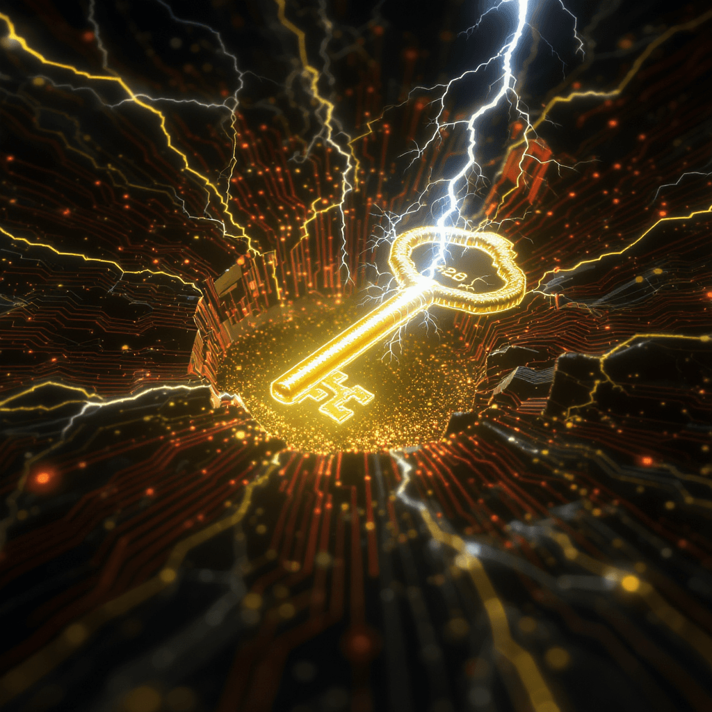 AI generated: A resonant, living blueprint being channelled into a final, high-voltage visual prompt that merges t...