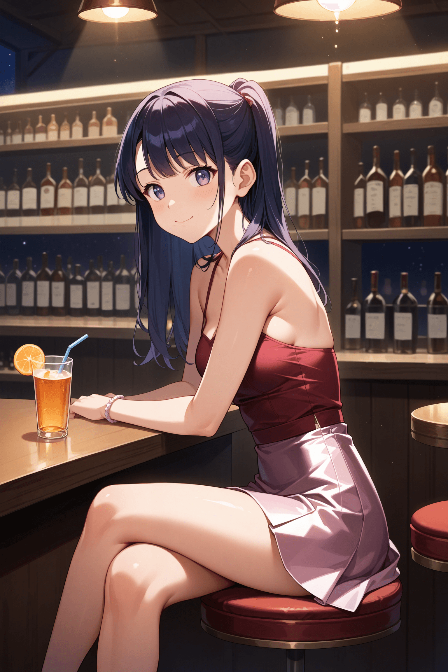 satin skirt - Image 1
