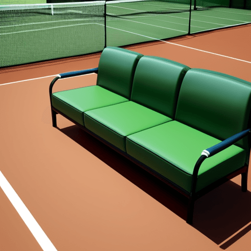 AI generated: a tennis couch