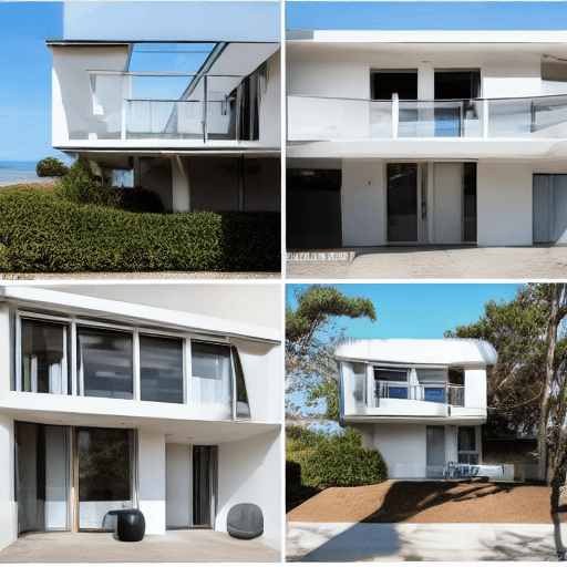 AI generated: Hyper realistic eye level exterior photo of a mid Hyper realistic eye level exterior photo of a mid ...