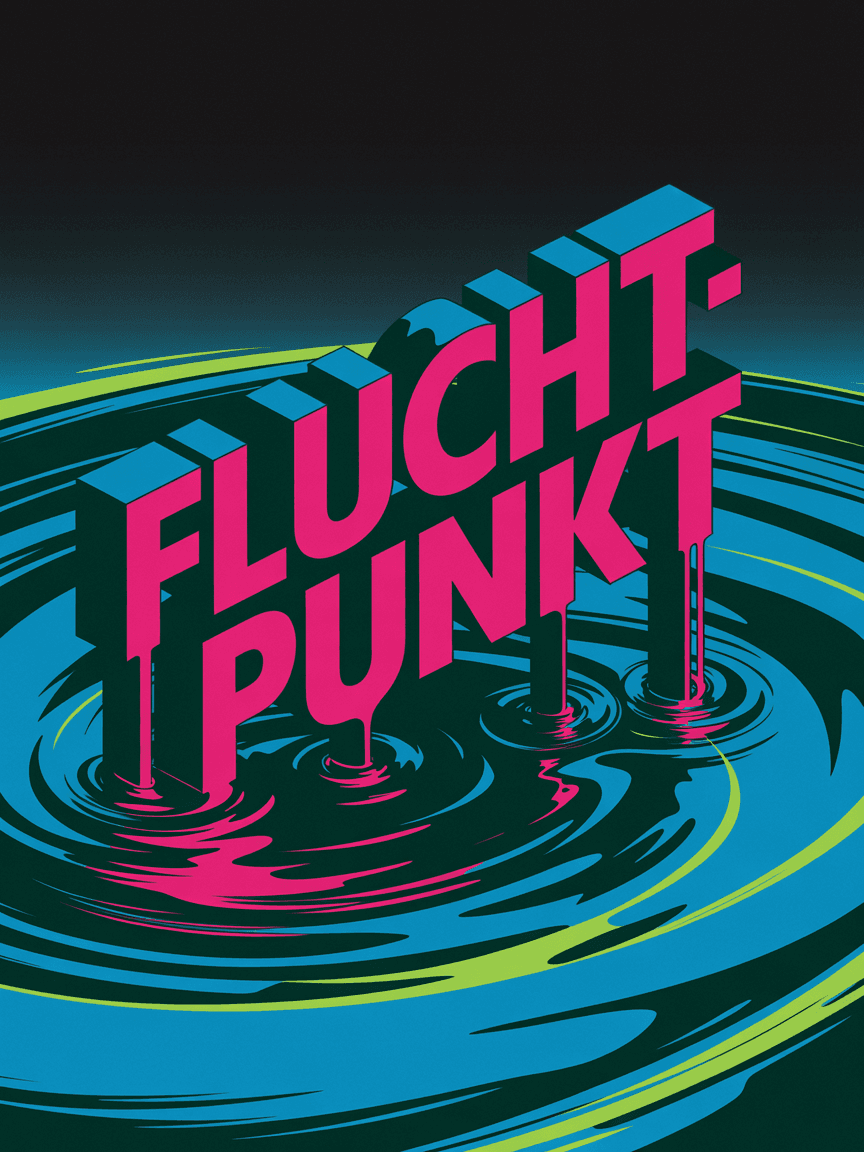 AI generated: fluchtpunkt perspective, lights, neon, pattern, liquid, background, fluid, flow, abstract, 
total, 
