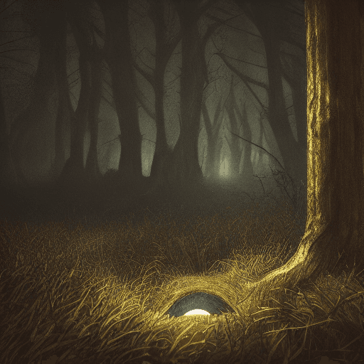 AI generated: Glowing eyed creature hiding,Forest,Night,Moonlight,Detailed,Cinematic Lighting,Dramatic Lighting,Ph...