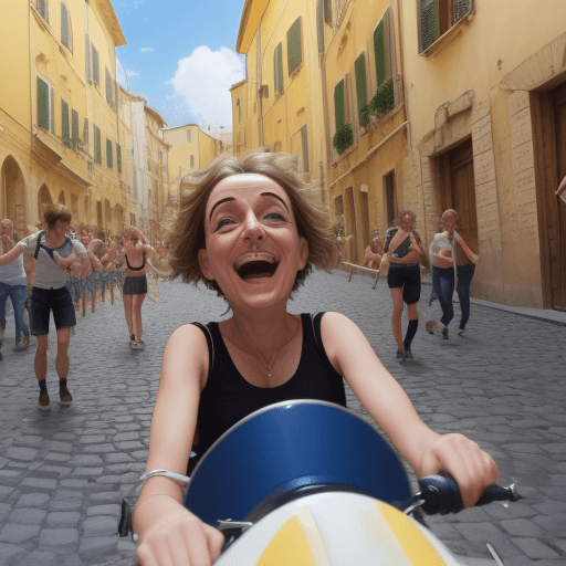 AI generated: la vita può essere divertente 
