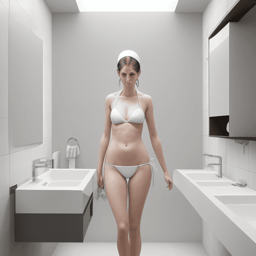 AI generated: Crea un'immagine di un costume da bagno intero da donna con un design classico e sofisticato. Il cos...