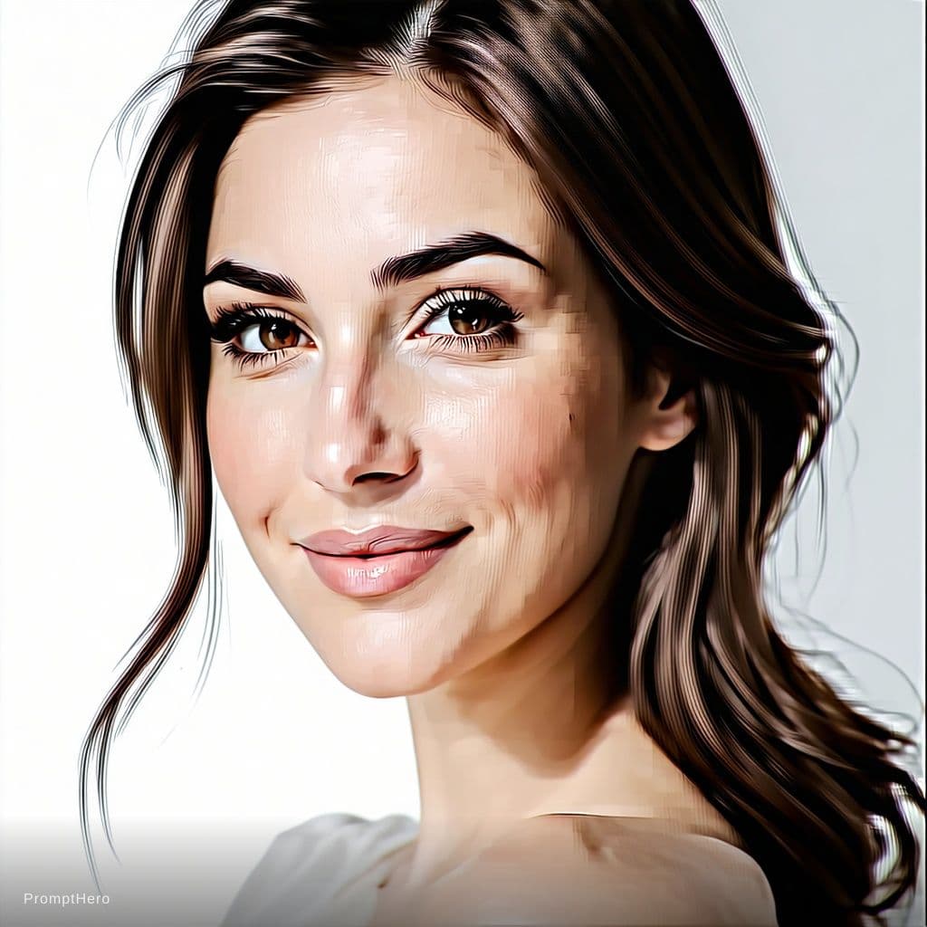 AI generated: logo for NOEMA an AI Companion app with the word Noema in thellogo with a beautiful woman