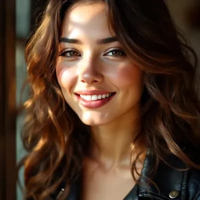 AI generated video: flirty, blow kiss