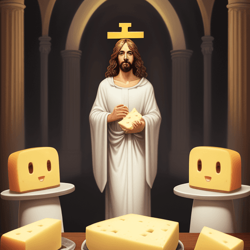 AI generated: Cheesus