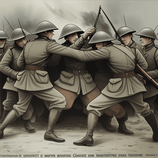 AI generated: fight during WW1 in Verdun


