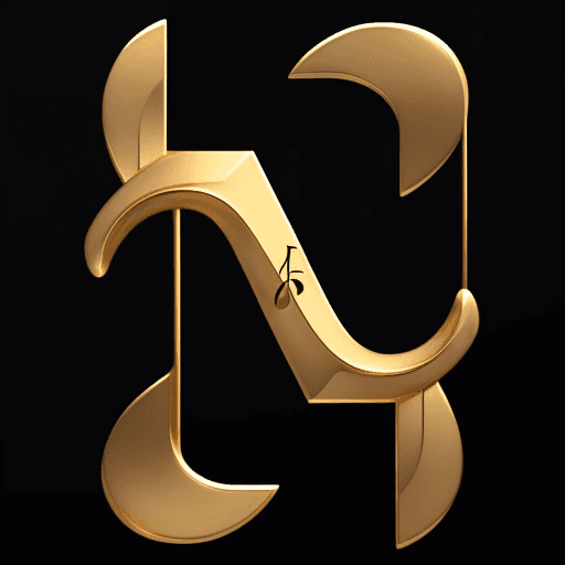 AI generated: feature the letters "H" and "R" as distinct and separate elements, alongside a subtle musical note. ...