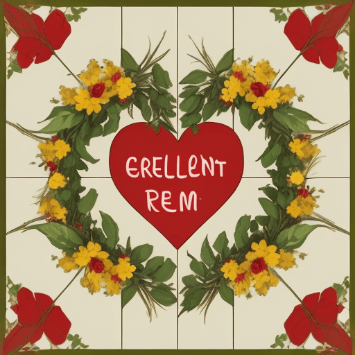 AI generated: Create an image with a light beige background, surrounded by a decorative border of elements and flo...