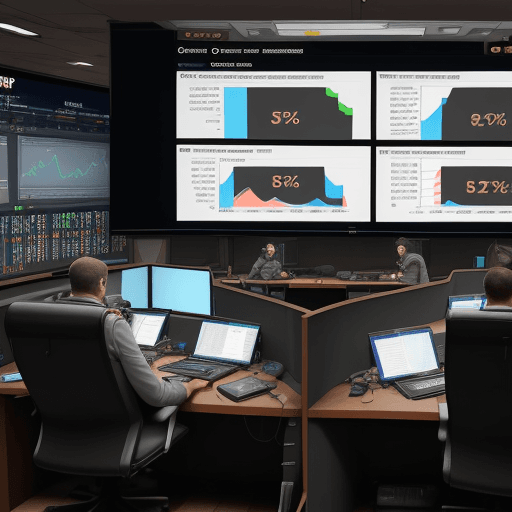 AI generated: command centre to take action based on analytics