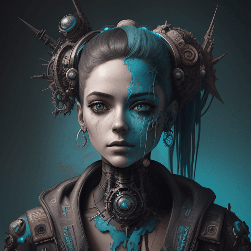 AI generated: the best of the art gallery's, in the style of oliver wetter, alberto seveso, cyberpunk dystopia, da...
