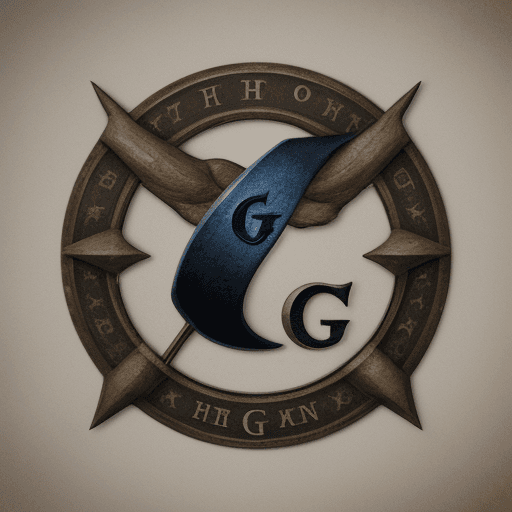 AI generated: a logo like Harry Potter with the letter G and P