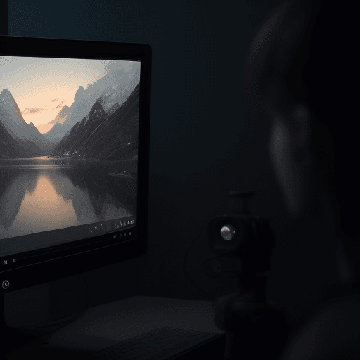AI generated: someone editing a video for youtube, cinematic, high detail, 8k