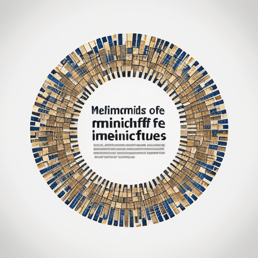 AI generated: create a text design titled "Mosaic of Mindfulness: Fragments of Inspiration" using the specified fo...