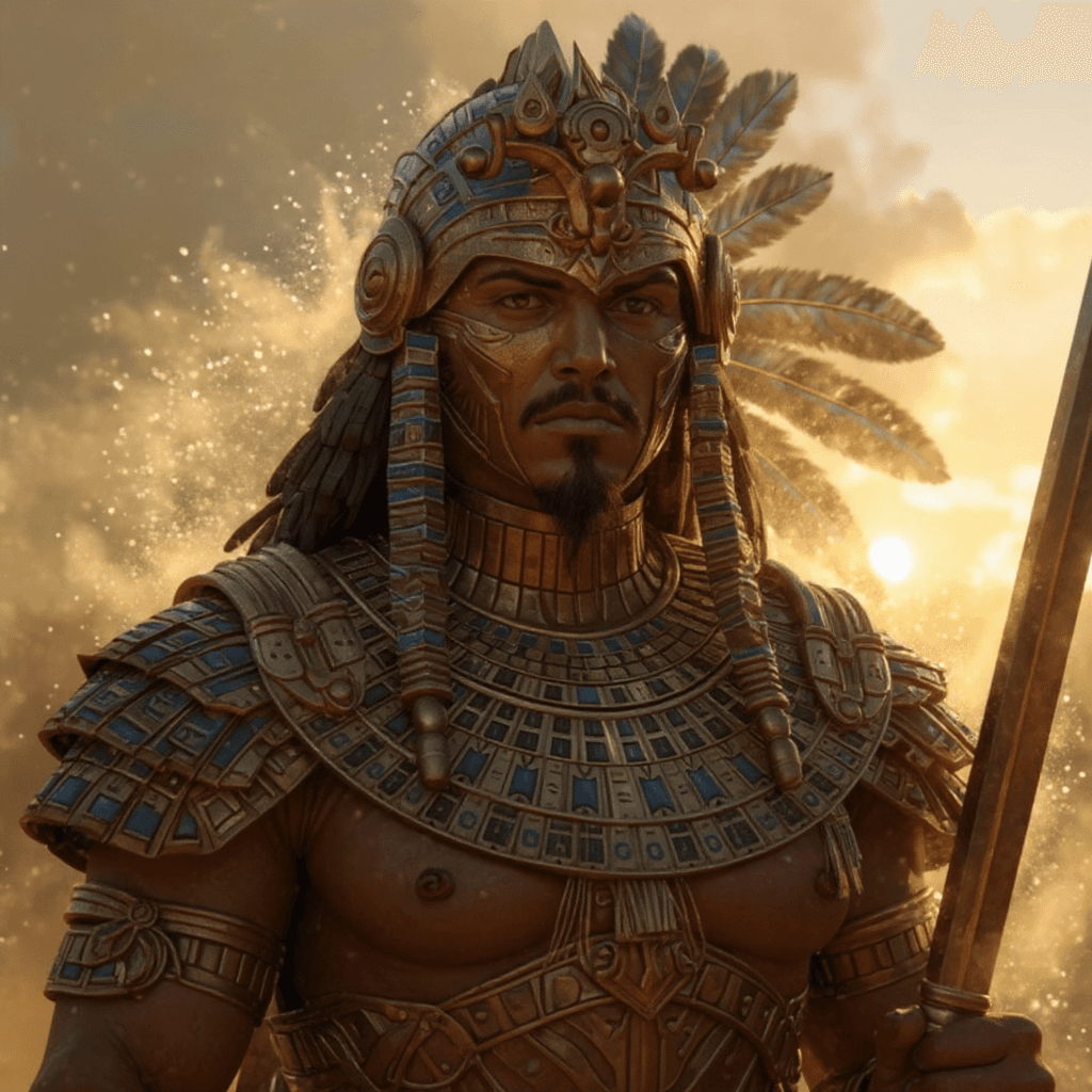 AI generated: Warrior early morning sunrise