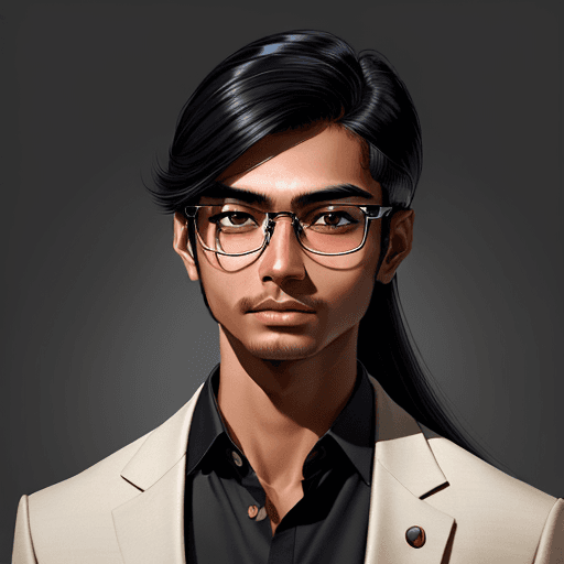 AI generated: High resolution, detailed illustration of a  named Sajan, tan skin, 5'8 height, long hairstyle, wear...