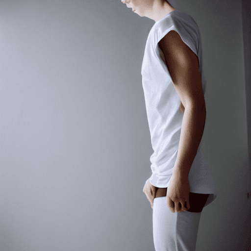 AI generated: white long t-shirt, no pants,(detailed skin: 0.50), (((masterpiece))) high res, 8k, very detailed cl...