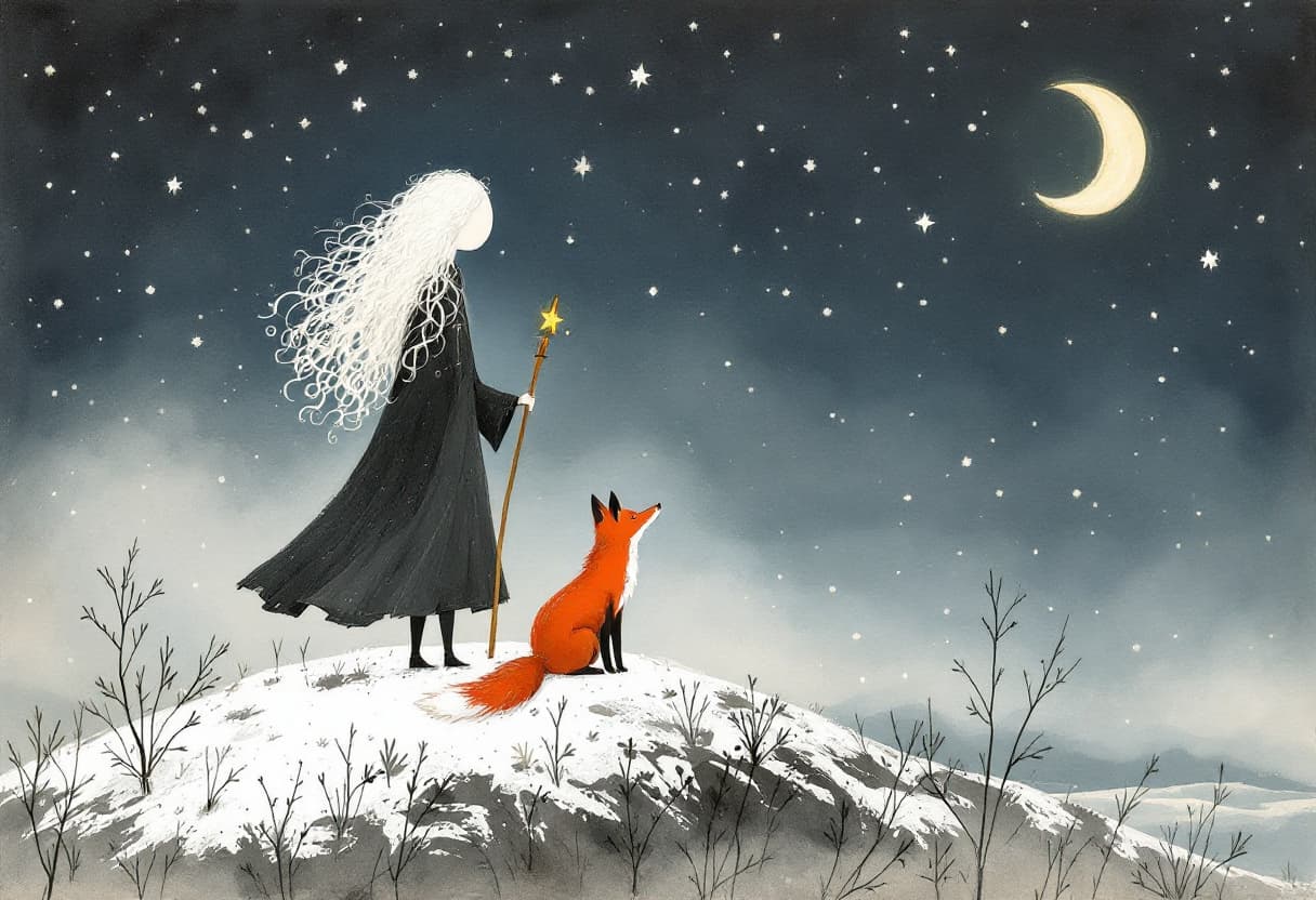 AI generated: art by Winifred Nicholson and Sam Toft, textured rustic simple whimsical shapes, a drawing featuring...