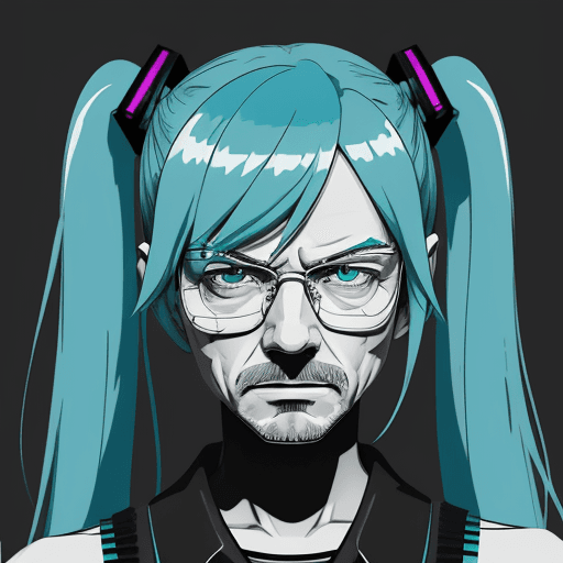 AI generated: Walter white, masterpiece, portrait, medium shot, cel shading style, centered image, ultra detailed ...