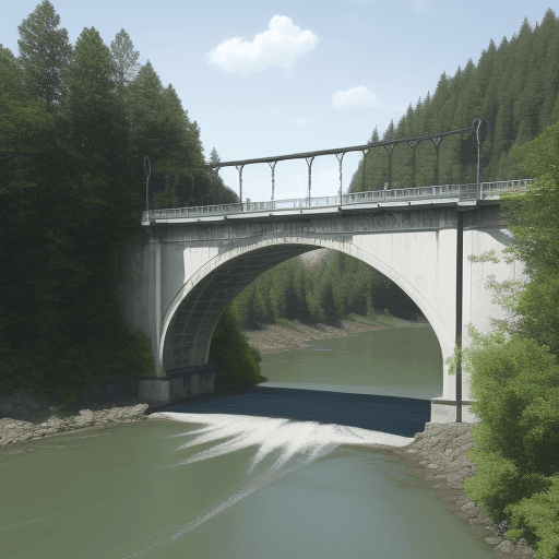 AI generated: a large bridge with nothing on it