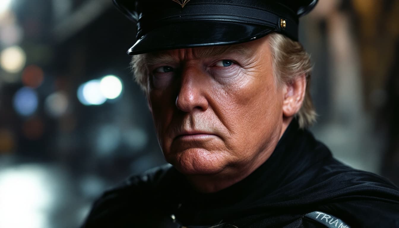 AI generated: trump is batman