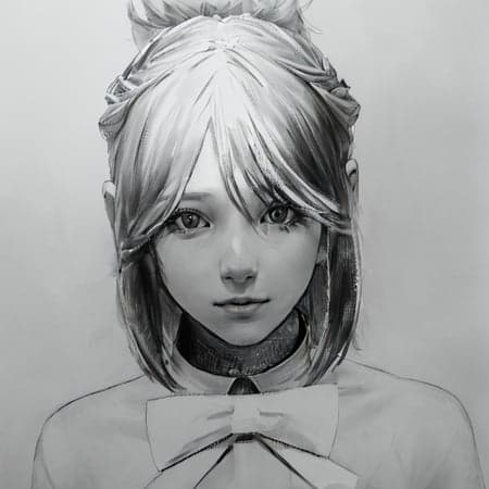 Hand-painted portrait - Image 1